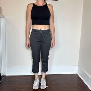 The North Face Gray Cropped Cargo Pants Size Medium
